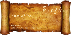 Putz Ábel névjegykártya